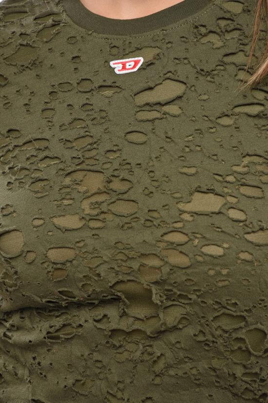  디젤 반팔 티셔츠 A14871 0JHAN 51F Green - DIESEL