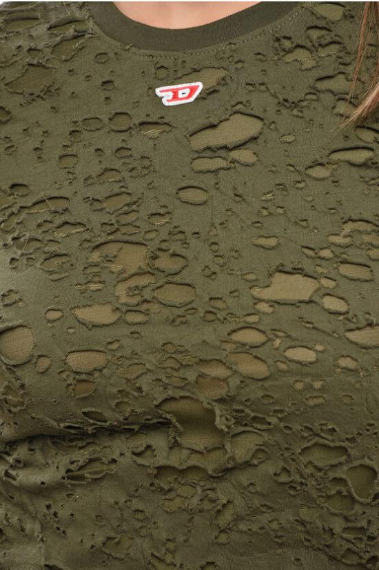  디젤 반팔 티셔츠 A14871 0JHAN 51F Green - DIESEL