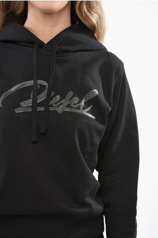  디젤 후드 티셔츠 A17209 RIAJH 900 Black - DIESEL