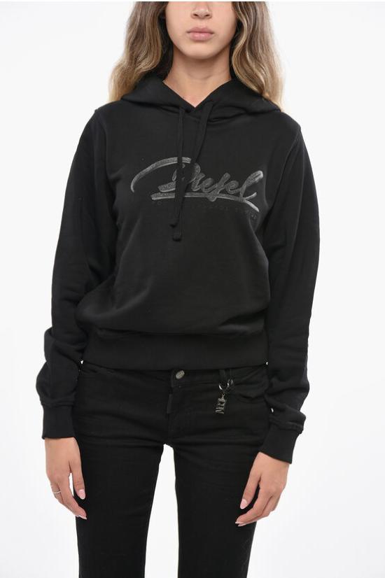  디젤 후드 티셔츠 A17209 RIAJH 900 Black