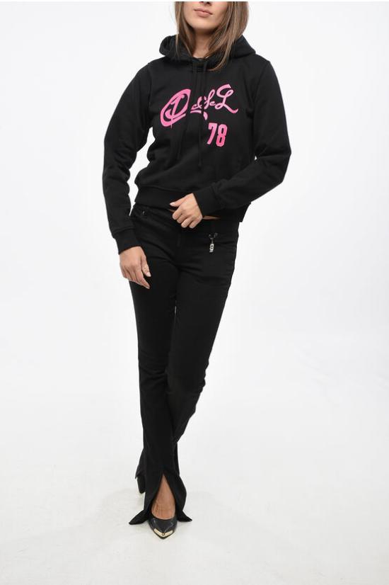  디젤 후드 티셔츠 A18978 RIAJH 900 Black - DIESEL