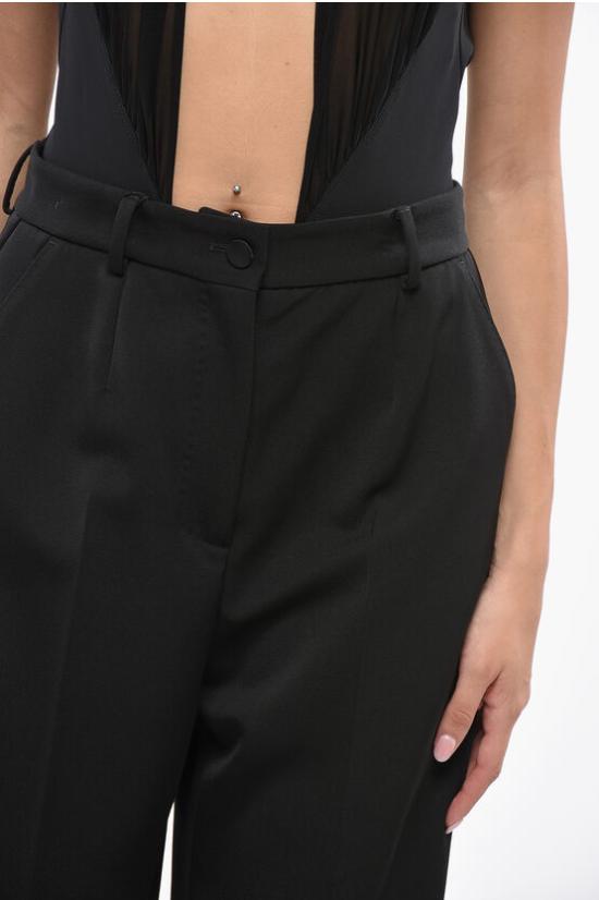  돌체앤가바나 스트레이트 팬츠 FTC8ZT FU21E N0000 Black - DOLCE & GABBANA