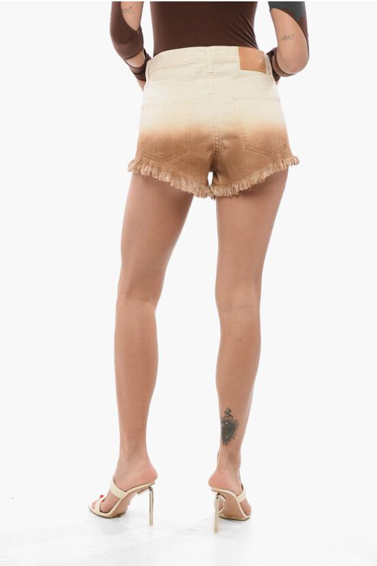  알라누이 데님 숏팬츠 LWYC009R24DEN001 0360 Beige Marrone - ALANUI