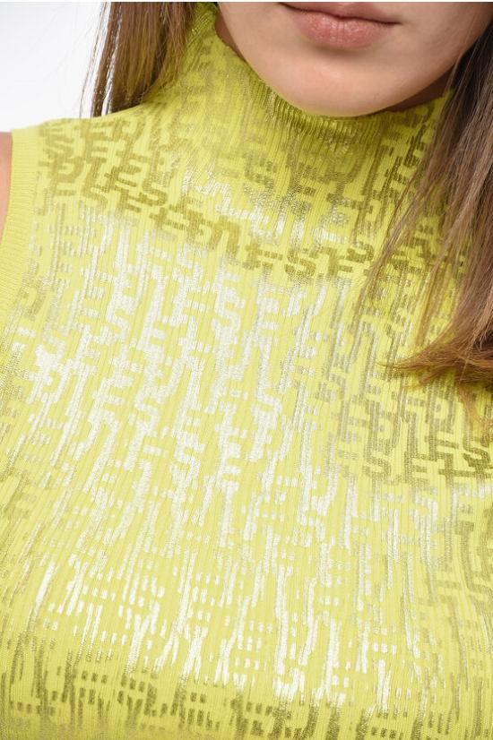  디젤 민소매 티셔츠 A11143 0BLAL 5FY Giallo Oro - DIESEL