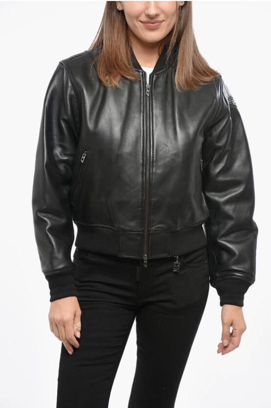  디젤 가죽 자켓 A14564 0HJAC 9XX Black