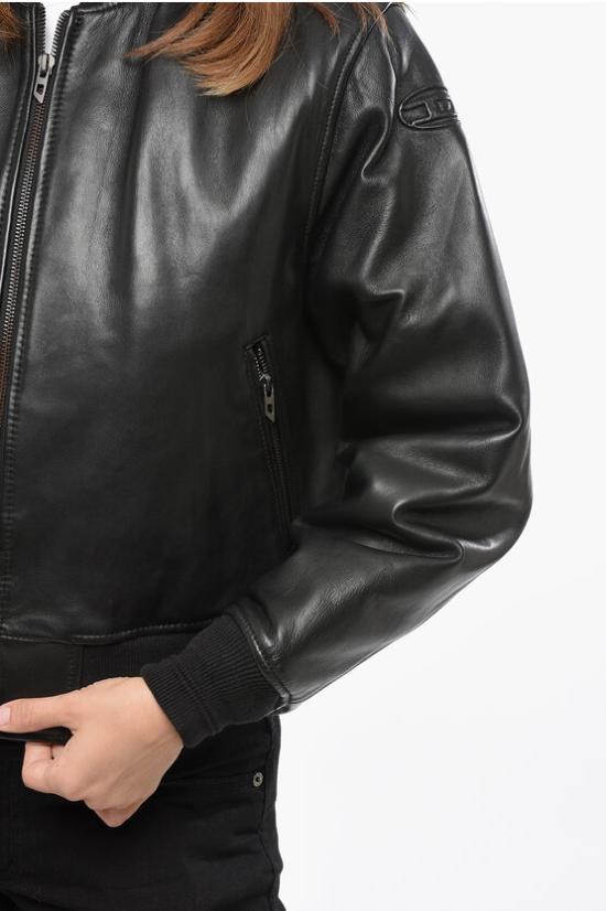  디젤 가죽 자켓 A14564 0HJAC 9XX Black - DIESEL