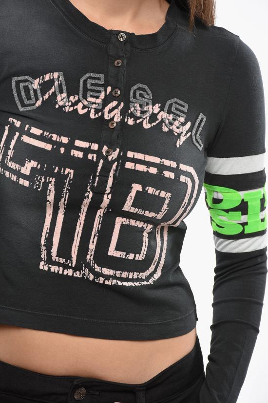  디젤 긴팔 티셔츠 A13291 0AKAQ 9XX Black - DIESEL