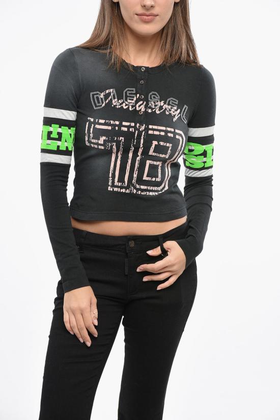  디젤 긴팔 티셔츠 A13291 0AKAQ 9XX Black