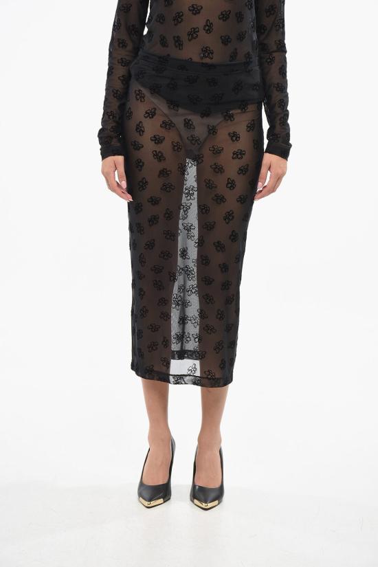  마카파니 롱 스커트 24EM2M0C0314778 9000 Black