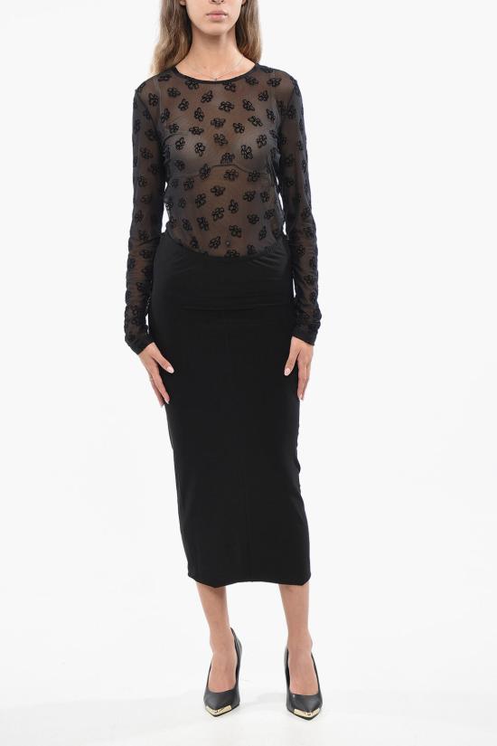  노마카말리 롱 스커트 KK1243PLD89001 BLACK Black - NORMA KAMALI