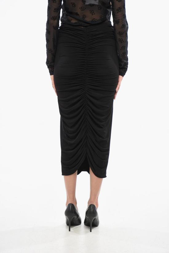  노마카말리 롱 스커트 KK1243PLD89001 BLACK Black - NORMA KAMALI