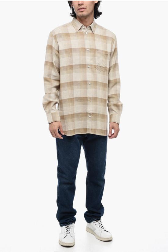  골든구스 긴팔 셔츠 GMP01415 P000984 82125 Beige - GOLDEN GOOSE