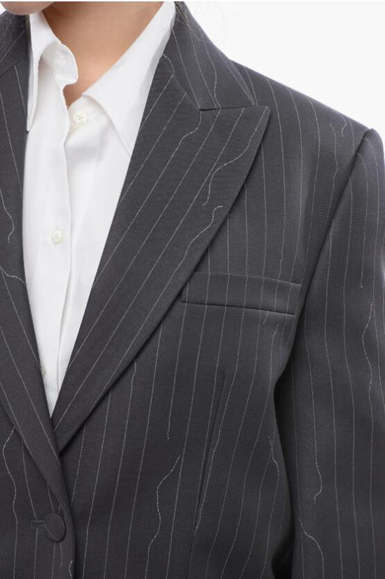  오프화이트 수트 자켓 OWEF099S24FAB0020707 Gray - OFF WHITE