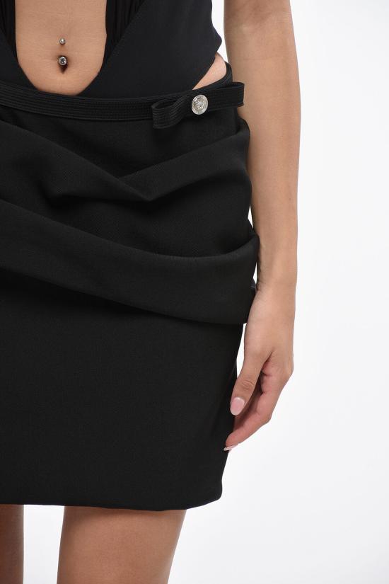  베르사체 숏 스커트 1017269 1A12052 1B000 Black - VERSACE