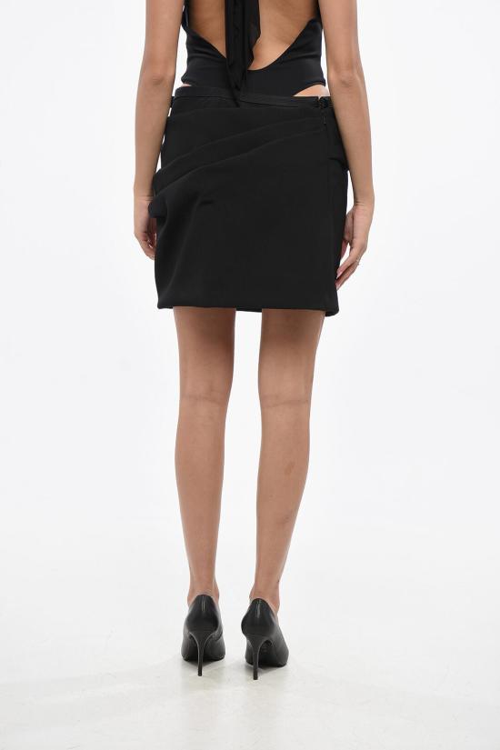  베르사체 숏 스커트 1017269 1A12052 1B000 Black - VERSACE