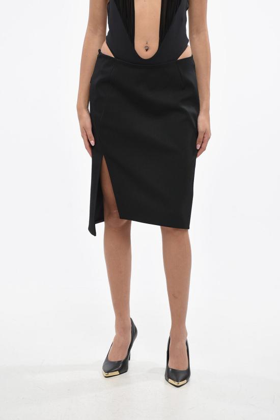  베르사체 숏 스커트 1015704 1A04649 1B000 Black