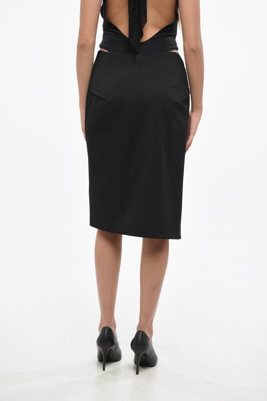  베르사체 숏 스커트 1015704 1A04649 1B000 Black - VERSACE