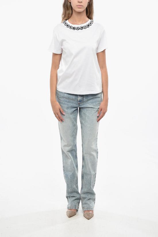  발렌티노 가라바니 반팔 티셔츠 5B3MG23N8RH 0BO White - VALENTINO GARAVANI