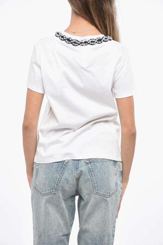  발렌티노 가라바니 반팔 티셔츠 5B3MG23N8RH 0BO White - VALENTINO GARAVANI