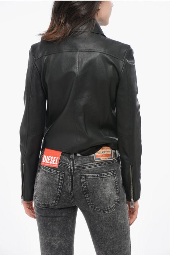  디젤 가죽 자켓 A06339 0IGAM 9XX Black - DIESEL