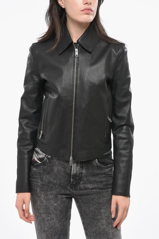  디젤 가죽 자켓 A06339 0IGAM 9XX Black