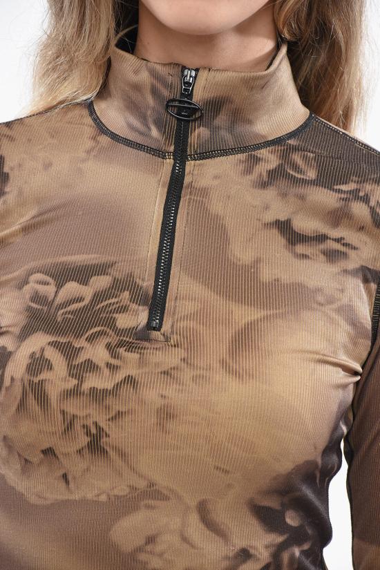  디젤 긴팔 티셔츠 A10445 0CKAD 78VA Brown - DIESEL