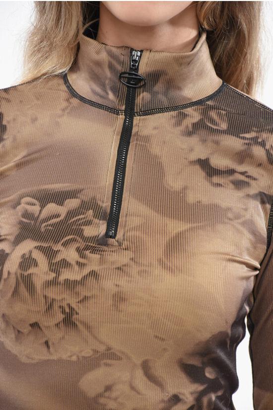  디젤 긴팔 티셔츠 A10445 0CKAD 78VA Brown - DIESEL