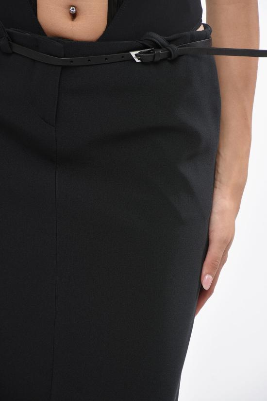  디 아티코 롱 스커트 248WCS225E100 100 Black - THE ATTICO