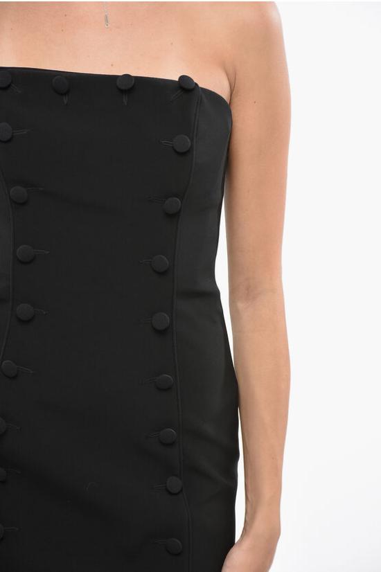  모스키노 숏 원피스 04165524A0555 Black - MOSCHINO