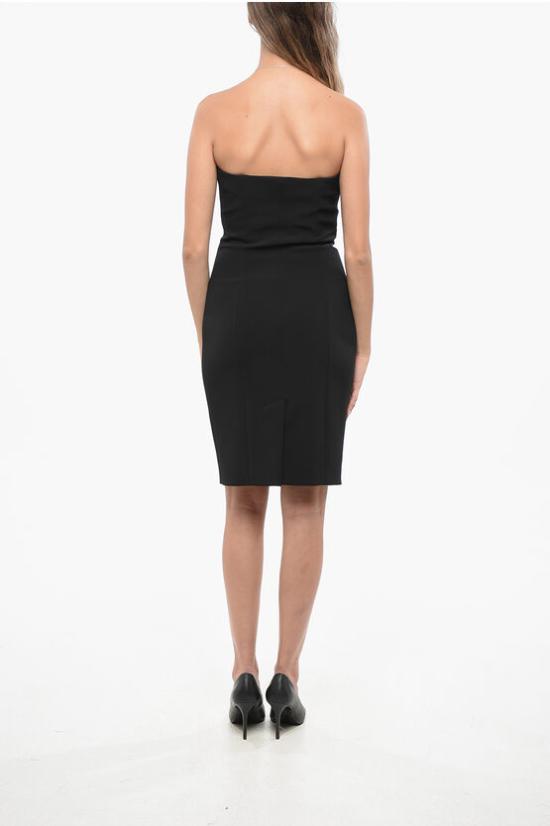  모스키노 숏 원피스 04165524A0555 Black - MOSCHINO