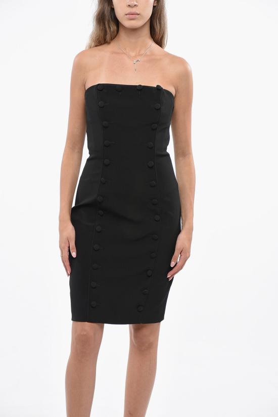  모스키노 숏 원피스 04165524A0555 Black - MOSCHINO