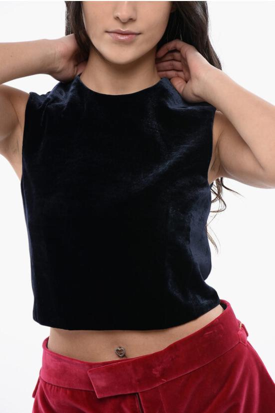  펜디 민소매 티셔츠 FS8105 AM3Z F1M2F Blue - FENDI