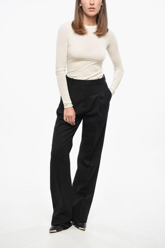  생로랑 스트레이트 팬츠 765690Y2F401095 Gray - SAINT LAURENT