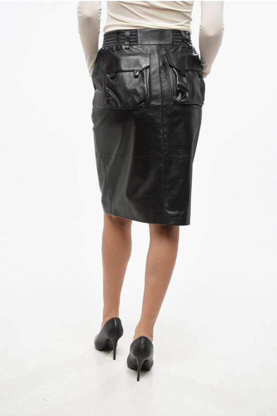  생로랑 스커트 803422 YC2TE 1000 Black - SAINT LAURENT