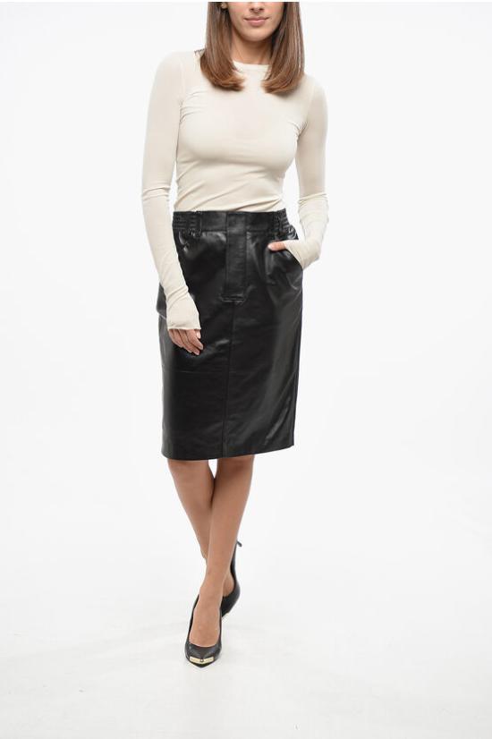  생로랑 스커트 803422 YC2TE 1000 Black - SAINT LAURENT