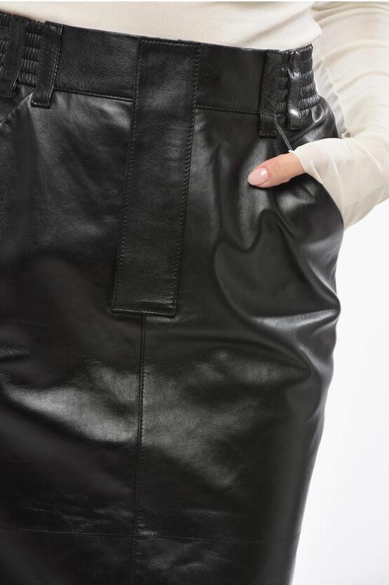  생로랑 스커트 803422 YC2TE 1000 Black - SAINT LAURENT