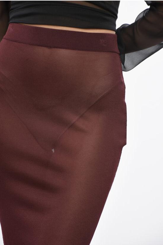  생로랑 롱 스커트 811119 Y75YK 5080 Burgundy - SAINT LAURENT