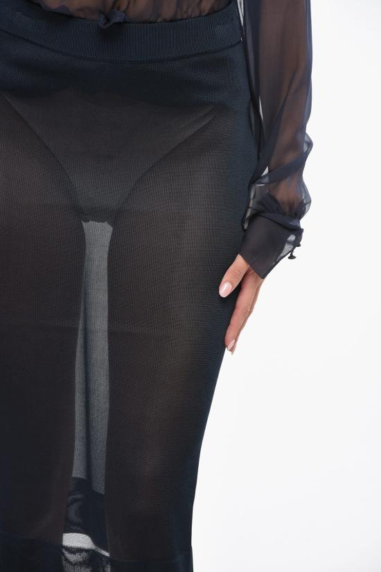  생로랑 롱 스커트 811119 Y75YK 4104 Blue - SAINT LAURENT