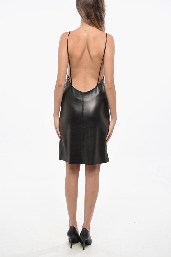  생로랑 숏 원피스 798731 YCOJ2 1000 Black - SAINT LAURENT