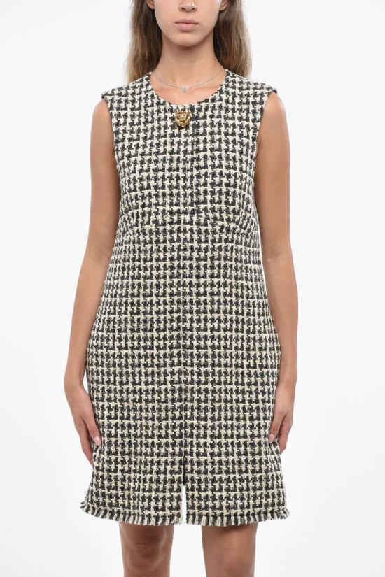  랑방 롱 원피스 DR00055452A220210 Black White - LANVIN