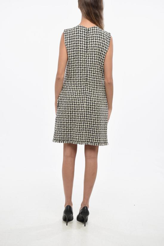  랑방 롱 원피스 DR00055452A220210 Black White - LANVIN