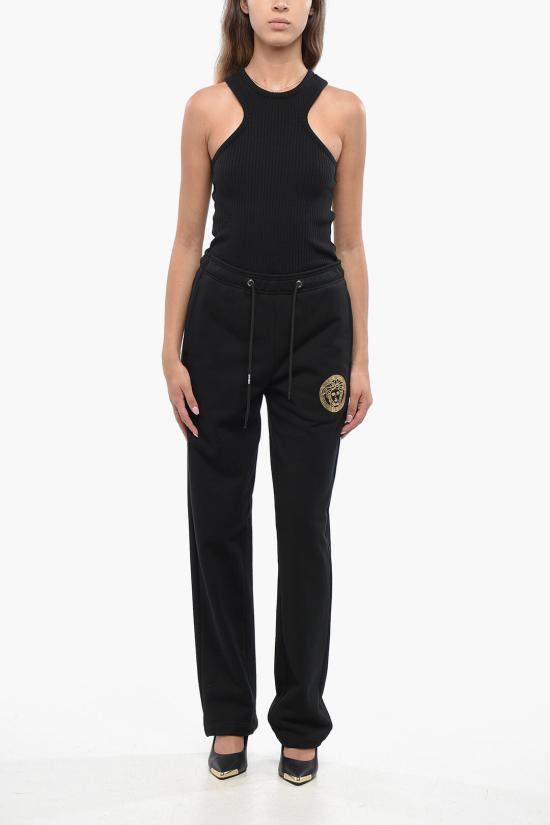  베르사체 스트레이트 팬츠 1016560 1A10156 2B130 Black - VERSACE