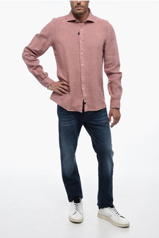  페이 긴팔 셔츠 NCMA146259T HTK M203 Pink - FAY