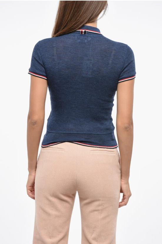  톰브라운 폴로 티셔츠 FJP082AJ0092435 Blue - THOM BROWNE