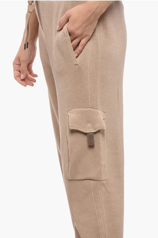  브루넬로 쿠치넬리 트레이닝/조거 팬츠 M19174299 C8642 Brown - BRUNELLO CUCINELLI