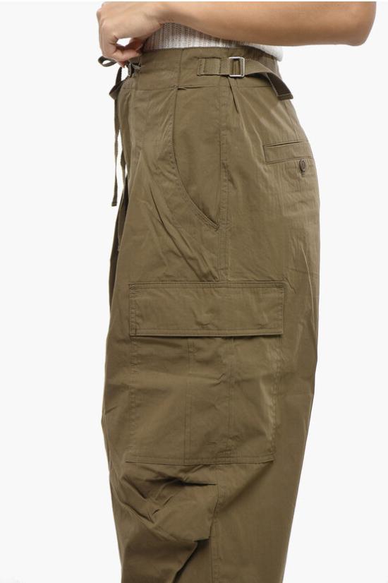  이자벨마랑 스트레이트 팬츠 PA0376FB B3C02E 67KI Green - ISABEL MARANT