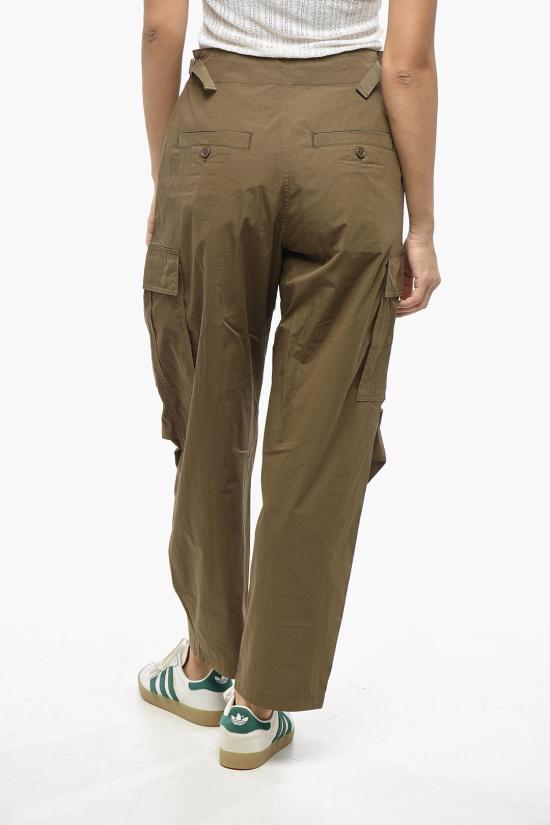  이자벨마랑 스트레이트 팬츠 PA0376FB B3C02E 67KI Green - ISABEL MARANT