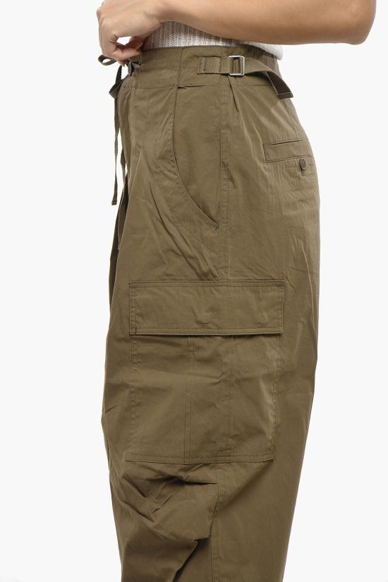  이자벨마랑 스트레이트 팬츠 PA0376FB B3C02E 67KI Green - ISABEL MARANT