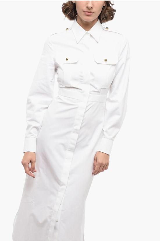  알렉산더 맥퀸 롱 원피스 754611 QAABC 9000 White - ALEXANDER MCQUEEN