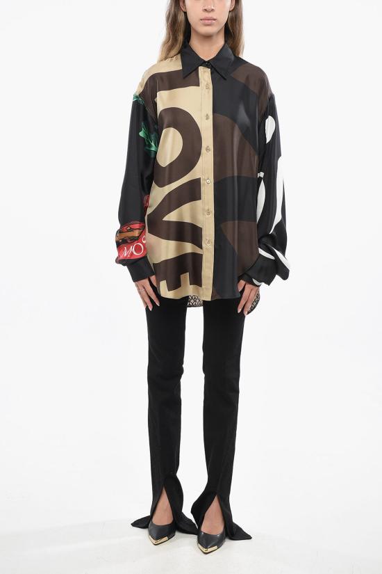  모스키노 블라우스 A0217 5460 1888 Brown - MOSCHINO